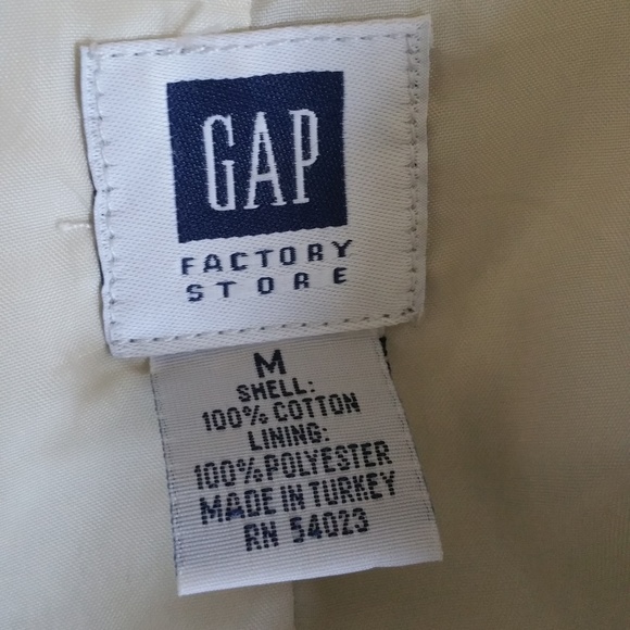 Light Tan Gap Womens Twill Jacket Size M - Picture 3 of 3